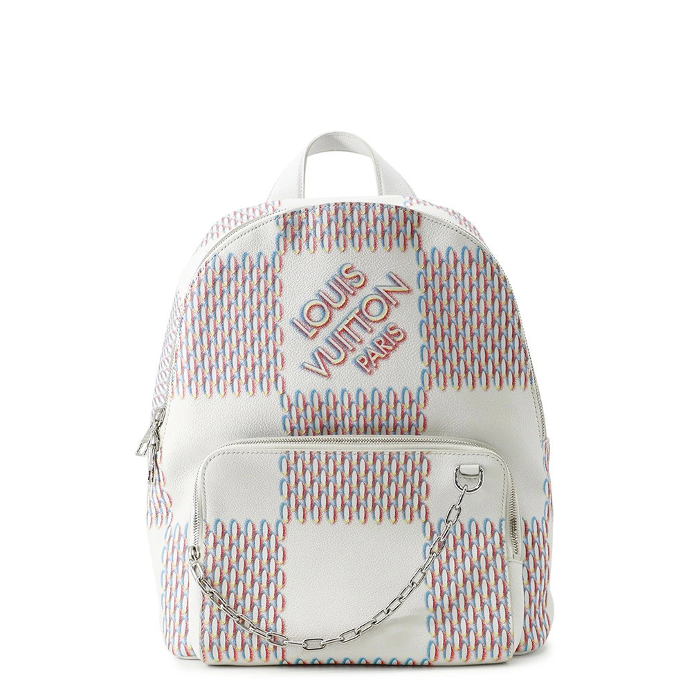 Louis Vuitton Damier Spray Racer Backpack Bag White